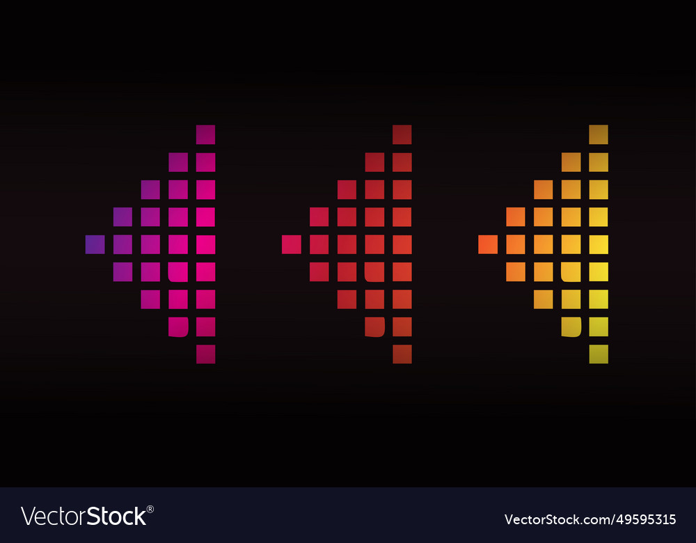 Background with colorful arrow direction vector image Background with colorful arrow direction