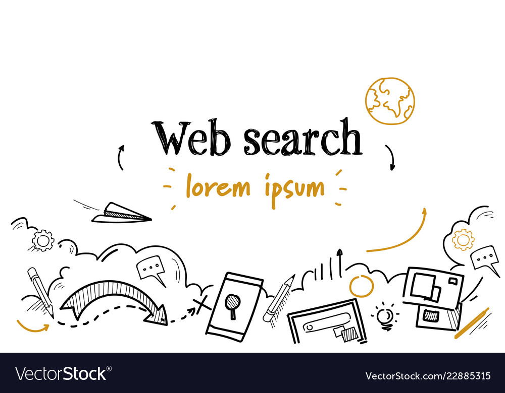 Digital Content & Web Search Concept