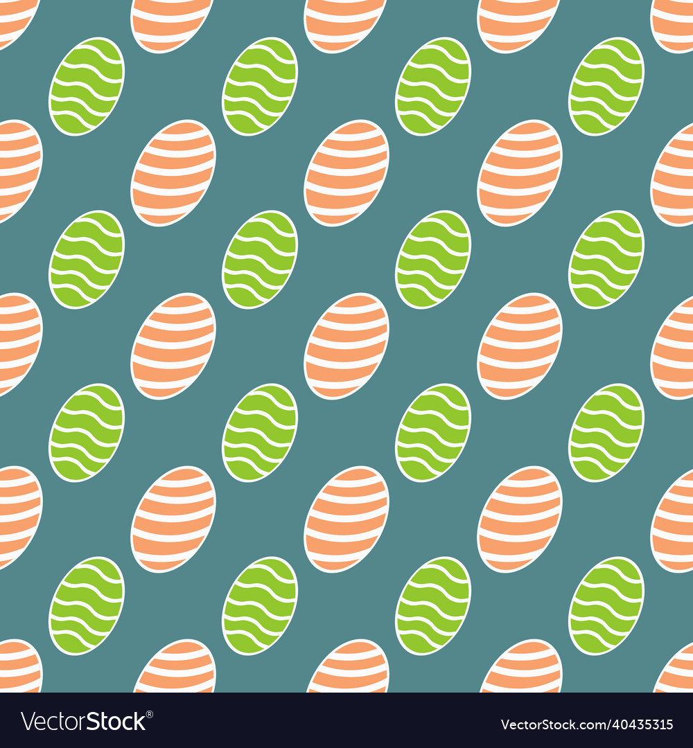 Easter egg pattern on green for use in textiles vector image Easter egg pattern on green for use in textiles