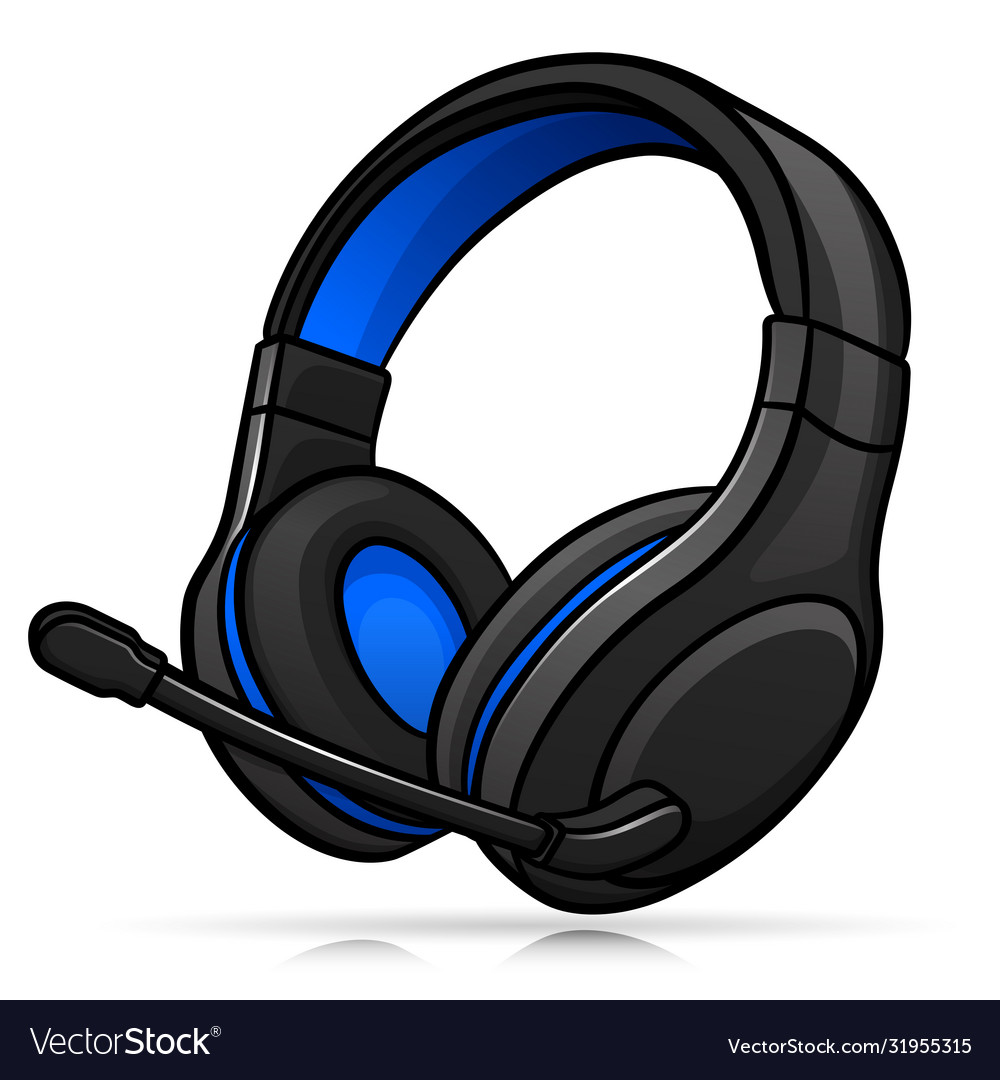 Gaming headphones isolated design Royalty Free Vector Image