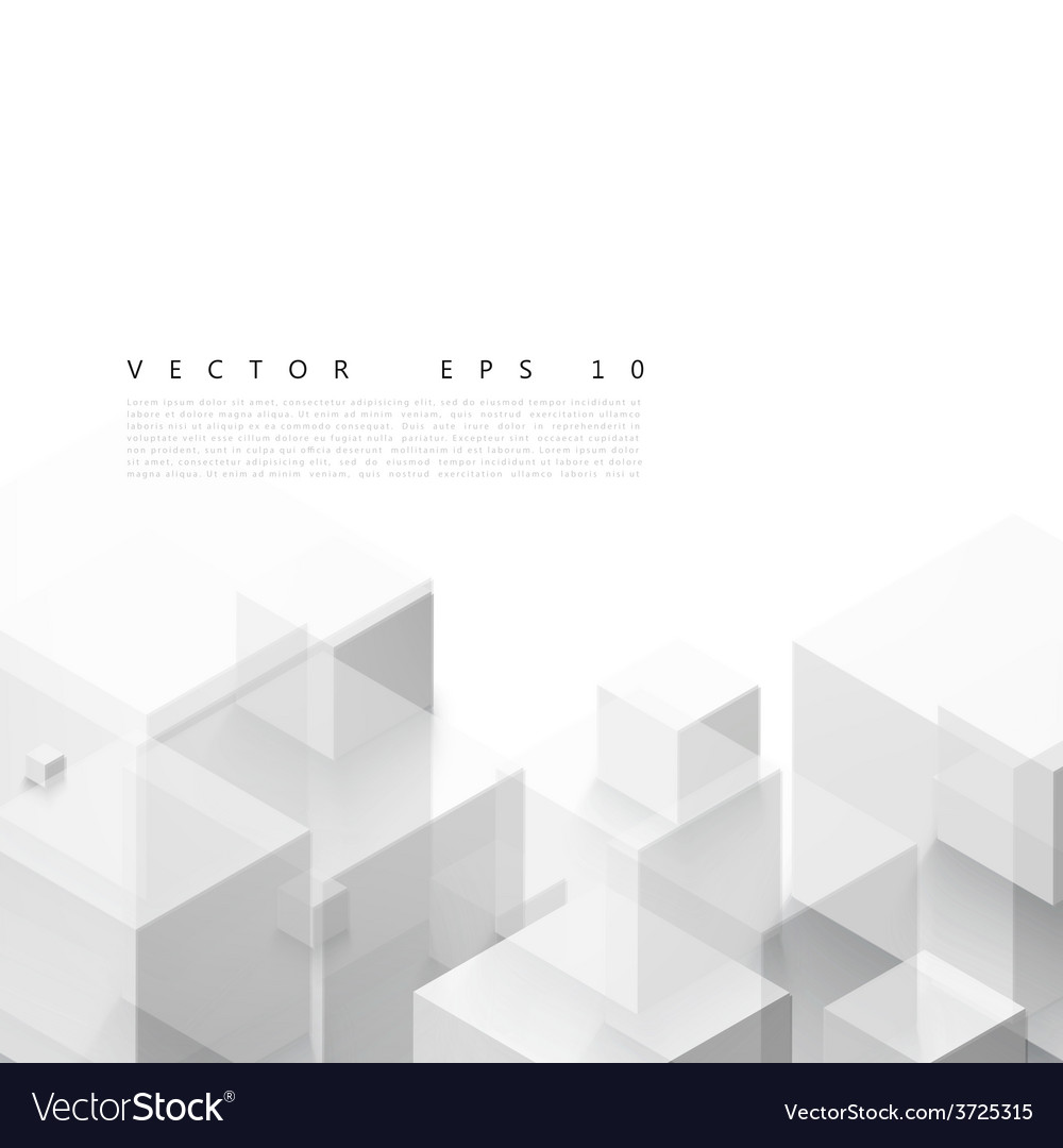 Gray Cube Pattern