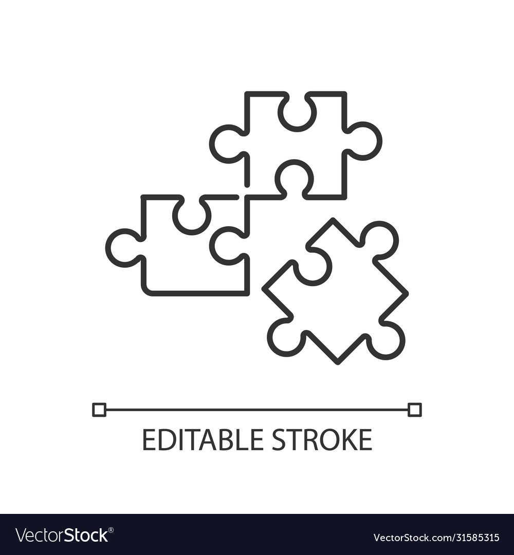 Logic pixel perfect linear icon vector image Logic pixel perfect linear icon