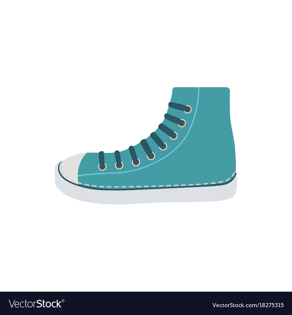 Mens shoe in cartoon style