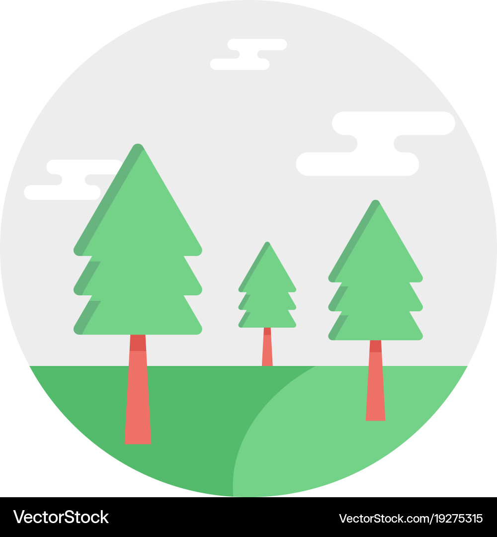 Pine trees Royalty Free Vector Image - VectorStock