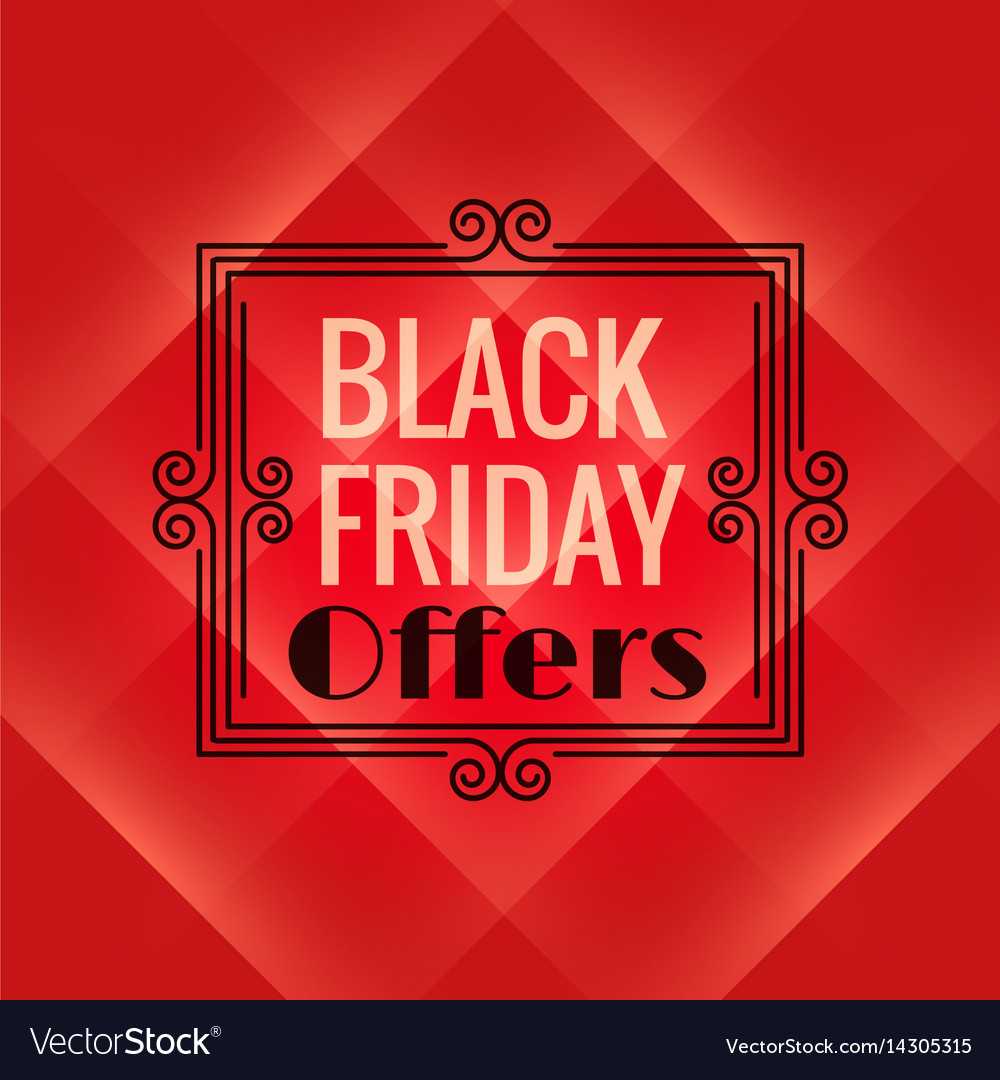 Red background for black friday event