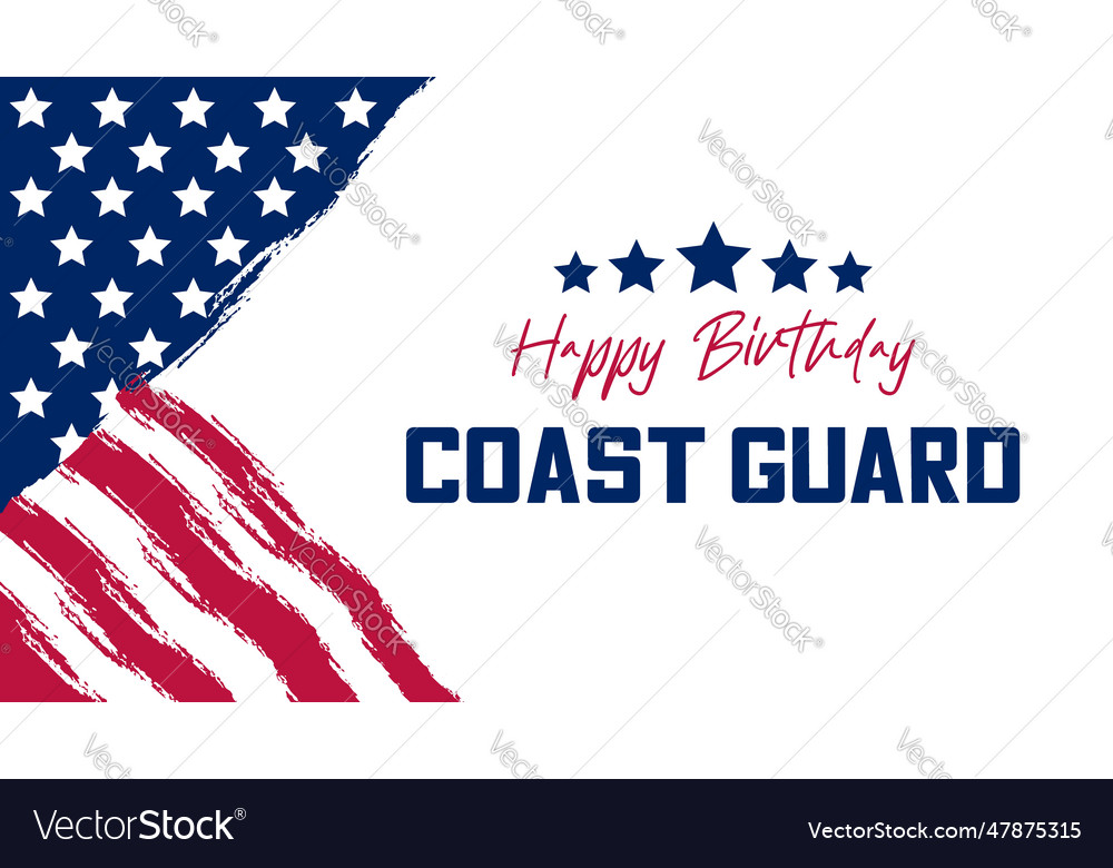 Us coast guard birthday with replaceable empty