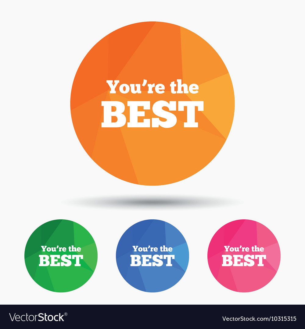 You are the best icon customer award symbol