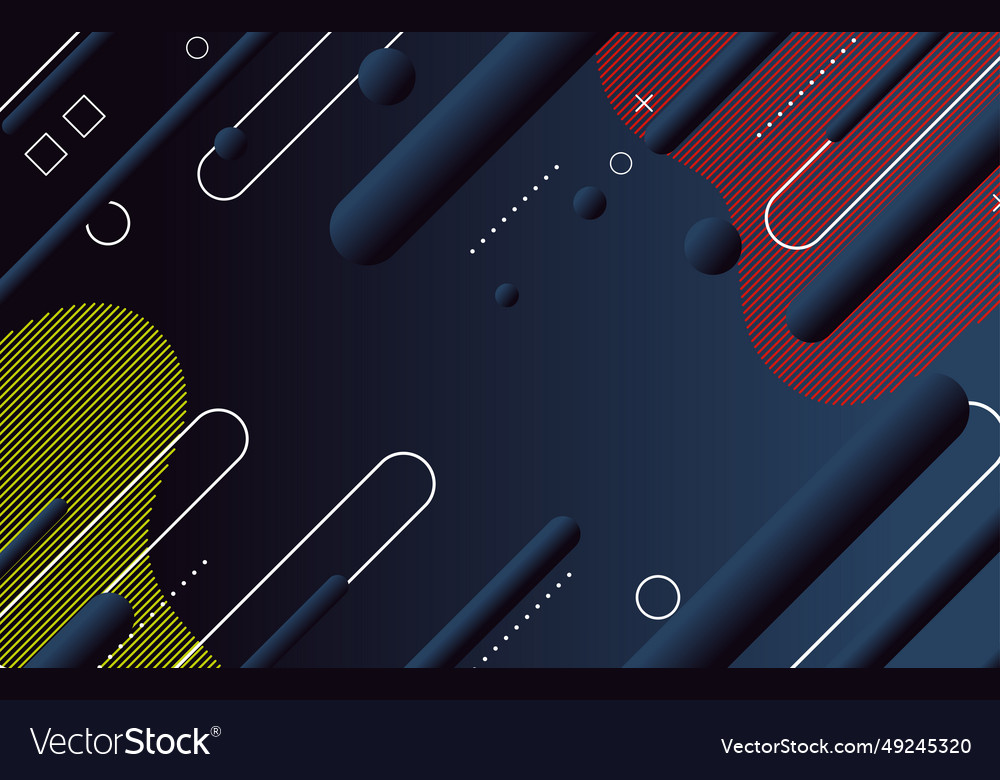 Abstract dark minimal geometric background design vector image Abstract dark minimal geometric background design