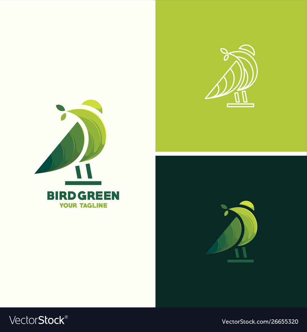 Awesome gradient bird logo design