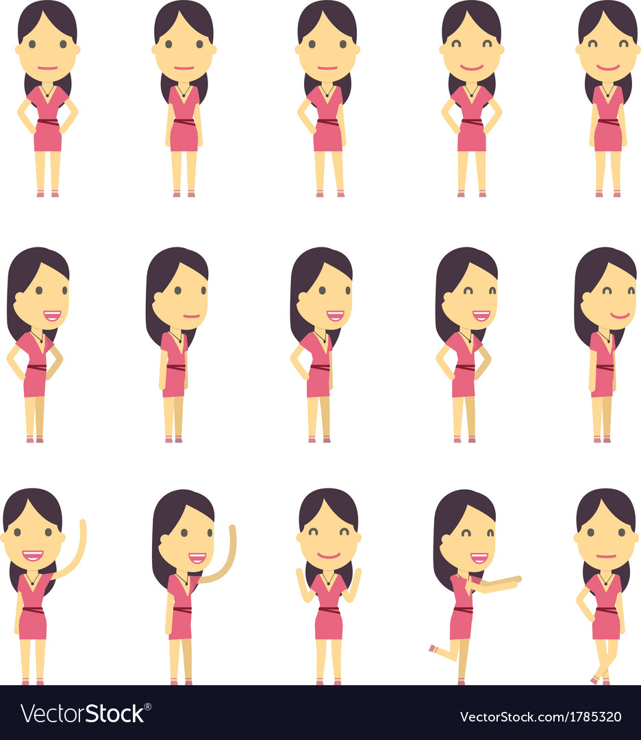 Diverse Character Set - Flat Style