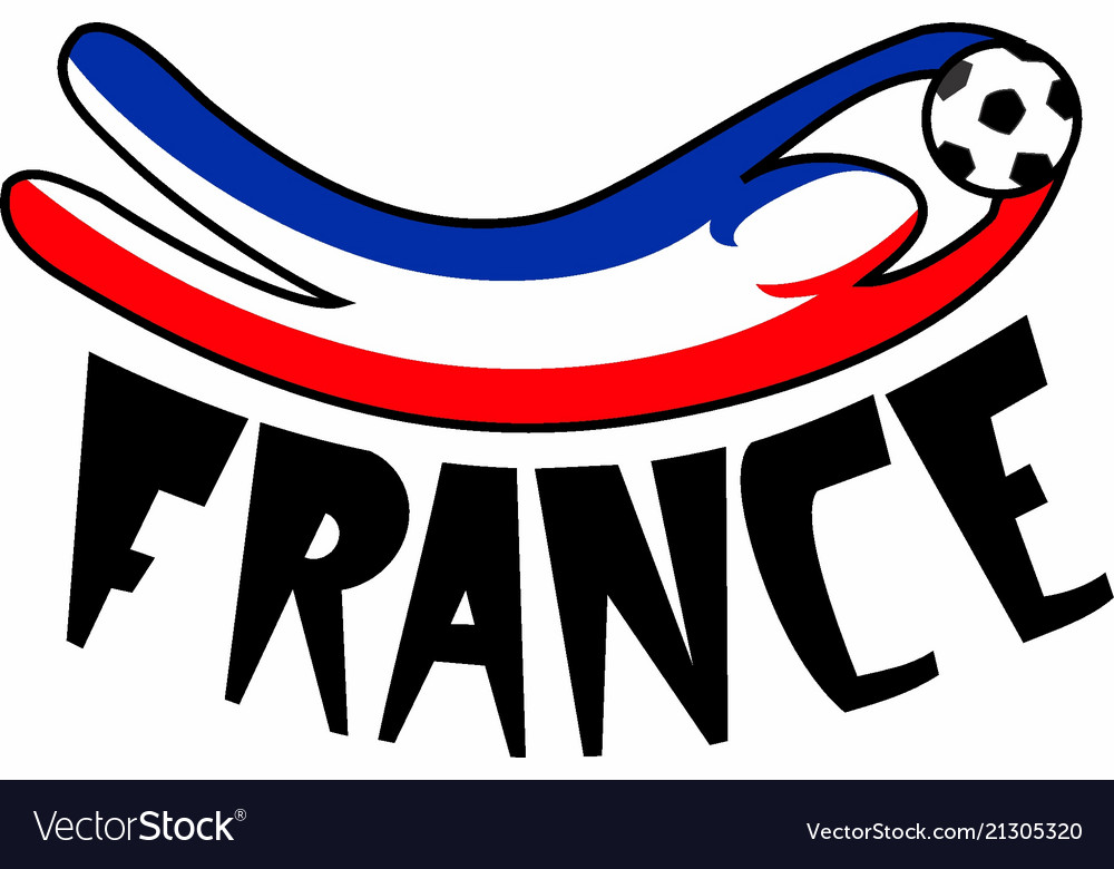 France futbol Royalty Free Vector Image - VectorStock