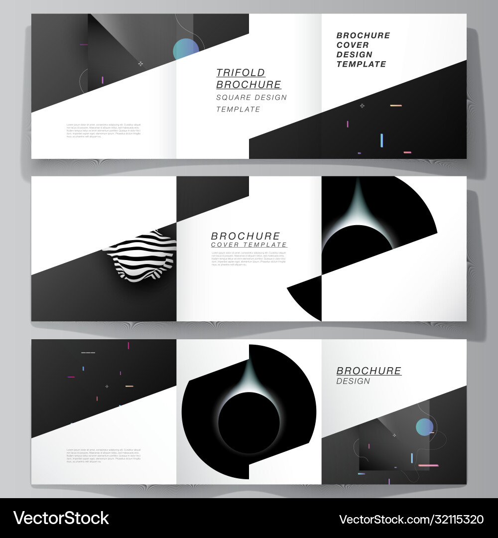 Layout square format covers design Royalty Free Vector Image