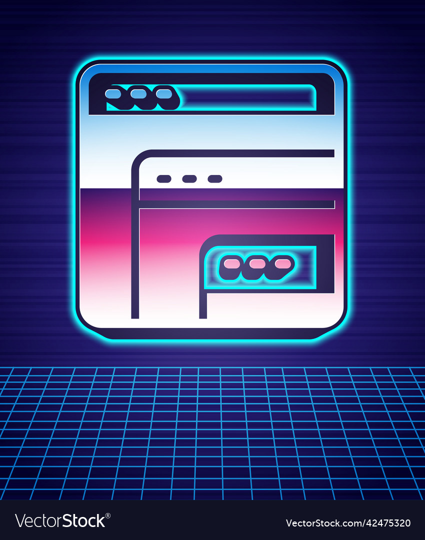 Retro style software web developer programming vector image Retro style software web developer programming