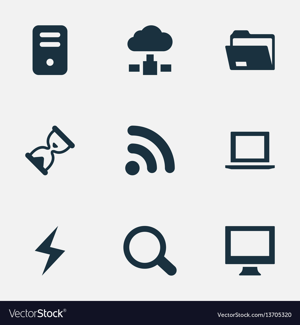 Set of simple notebook icons