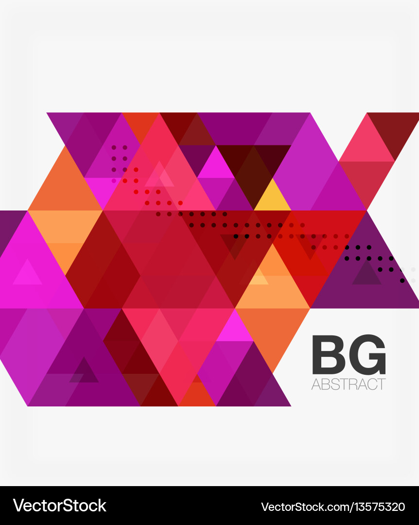 Triangles abstract background Royalty Free Vector Image