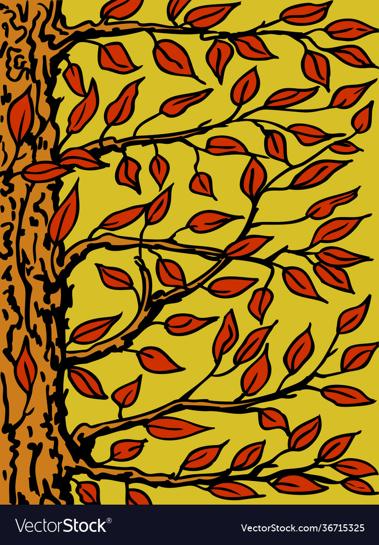 Background with a tree the trunk branches