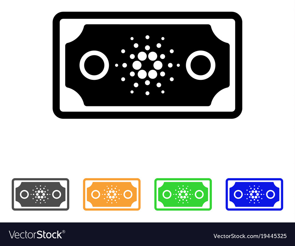 Cardano bank note icon