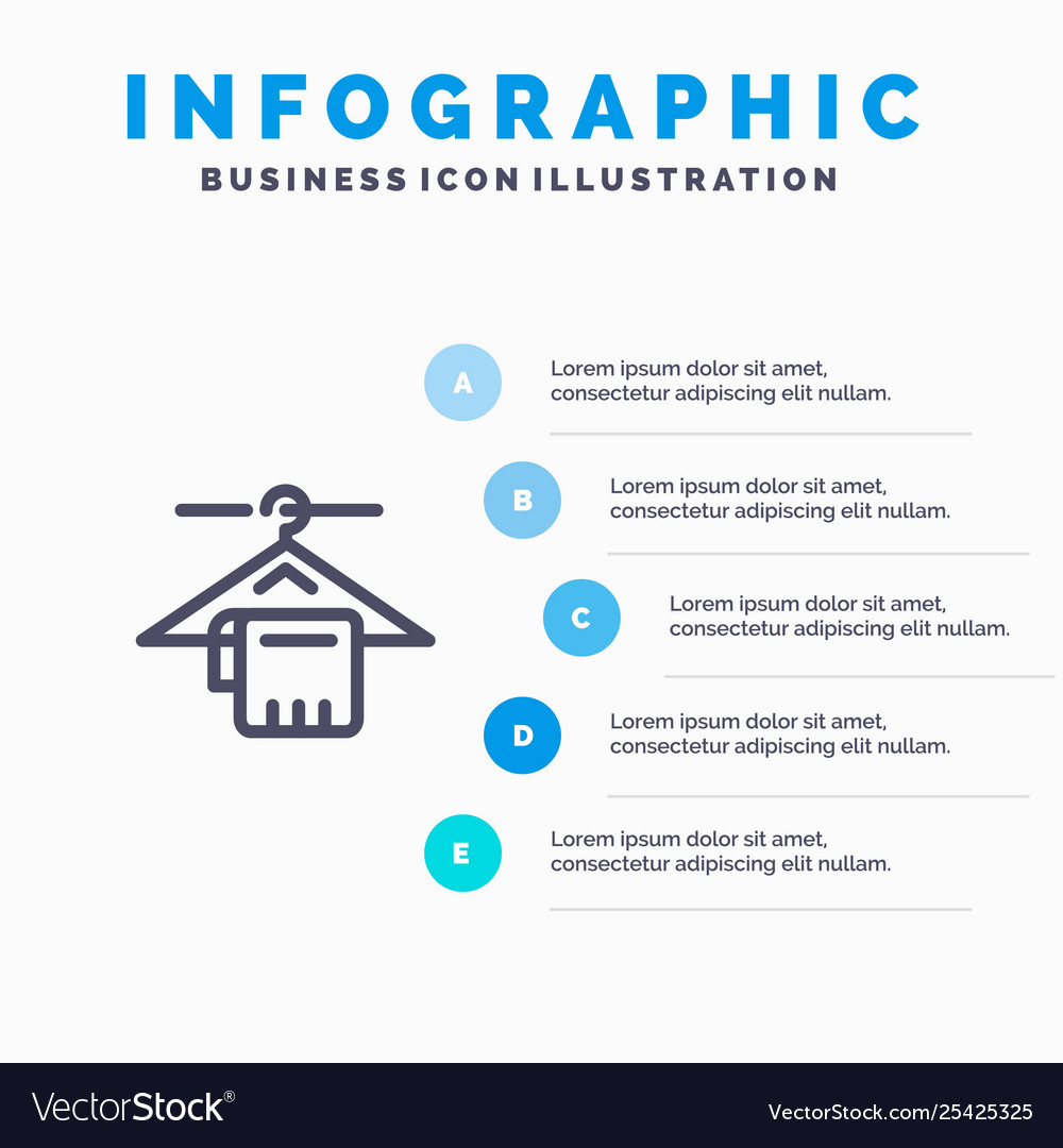 Hanger Handtuchservice Hotel blau Infografiken