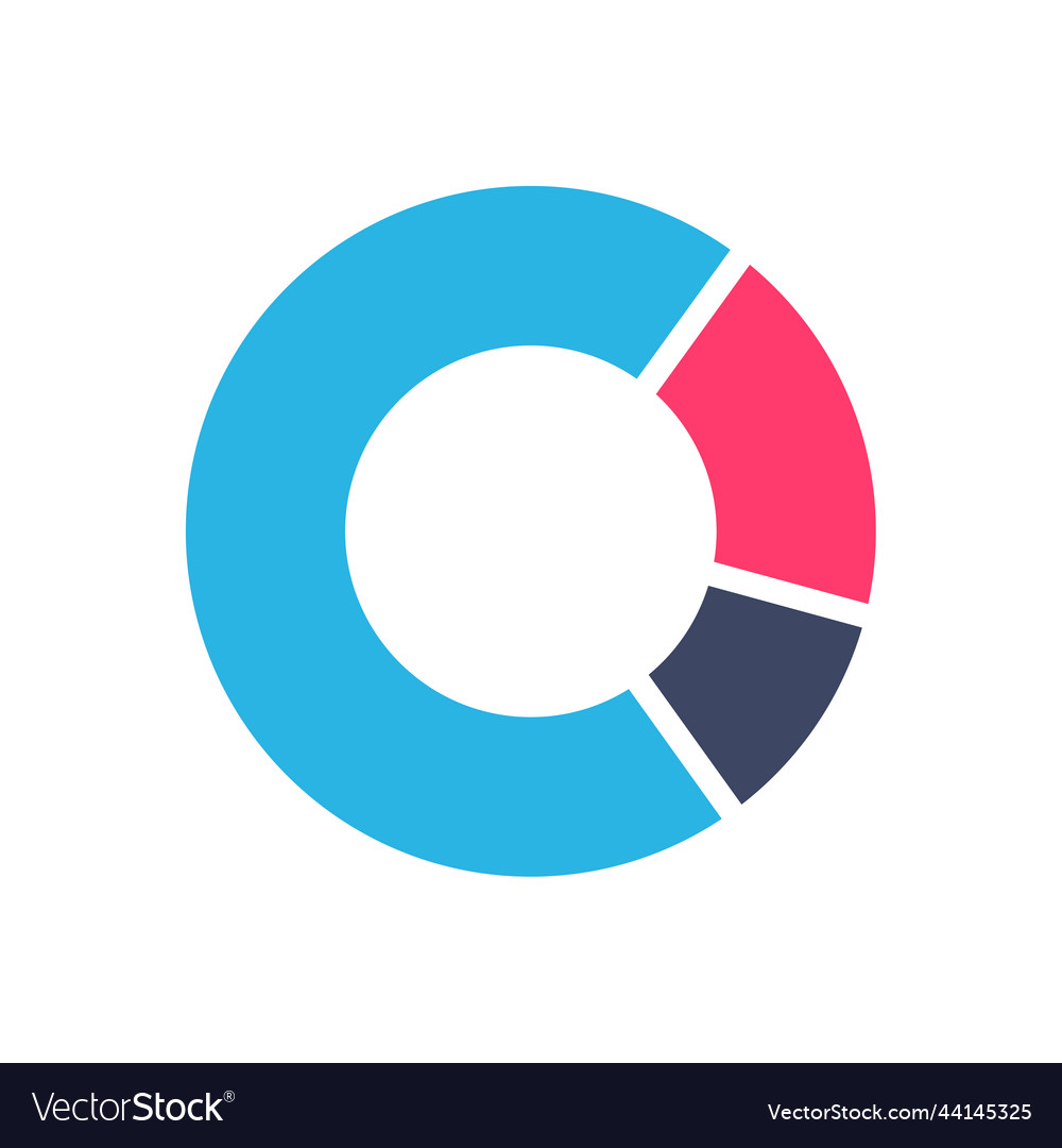 Line graph comparing business performance company vector image Line graph comparing business performance company