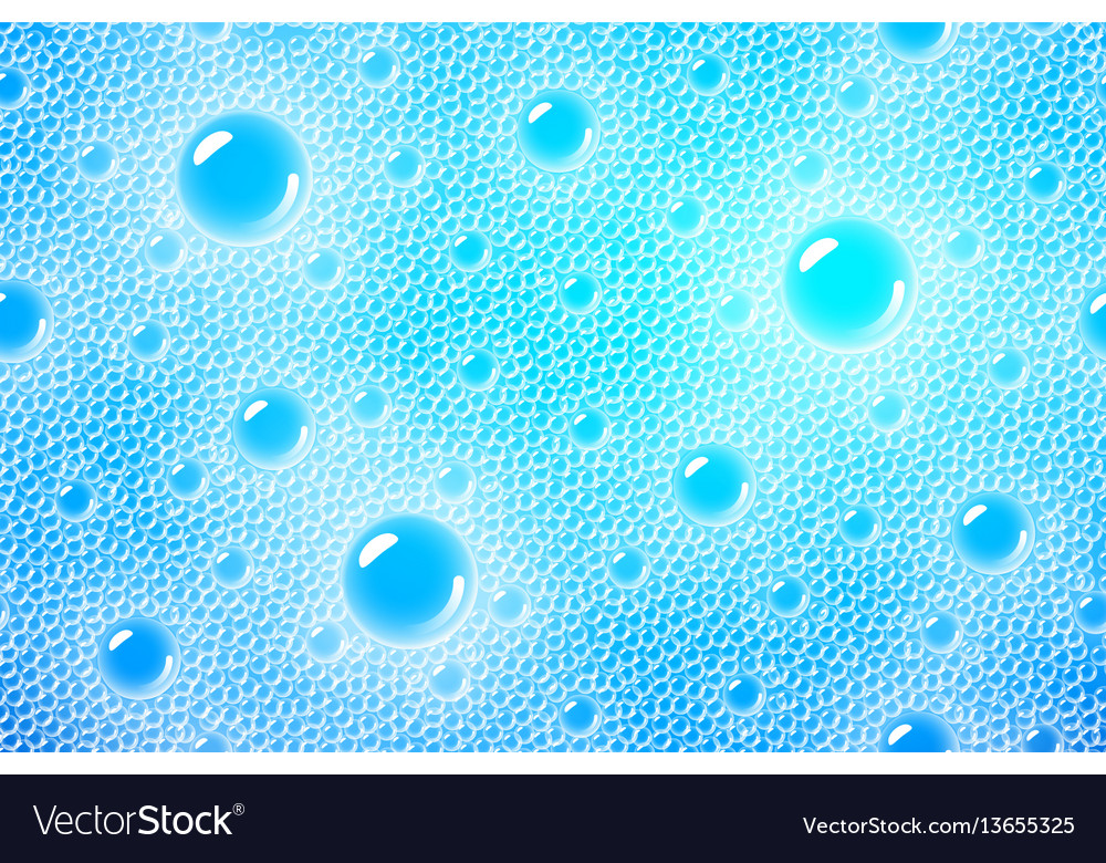 Soap foam pattern overlying on the background vector image Soap foam pattern overlying on the background