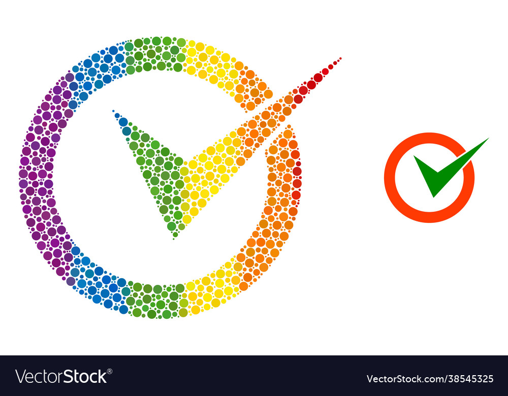 Spectrum Checkbox Kreis Collage Symbol rund