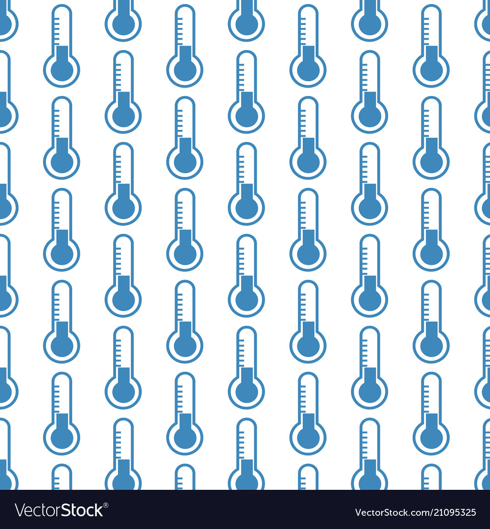 Thermometer pattern background vector image Thermometer pattern background