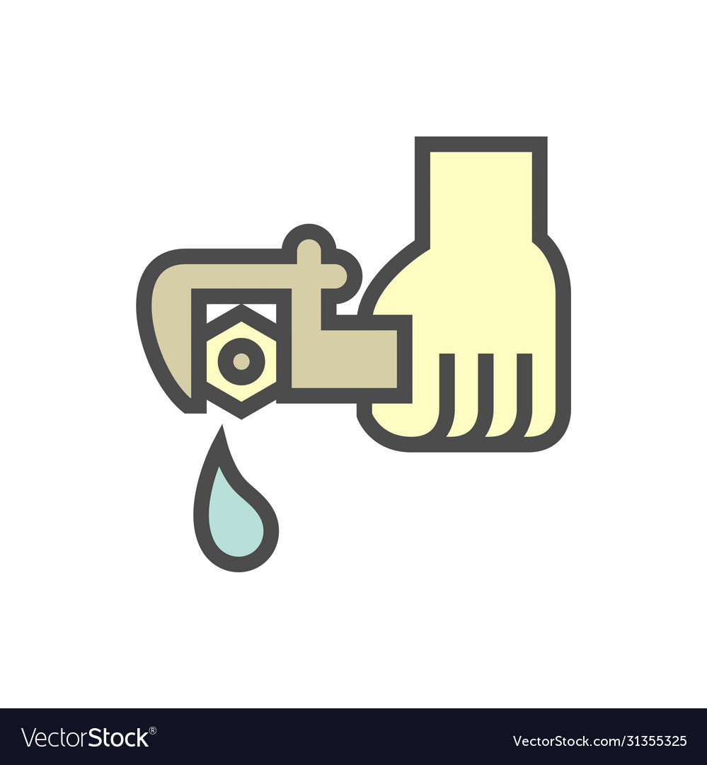 Water leak icon Royalty Free Vector Image - VectorStock