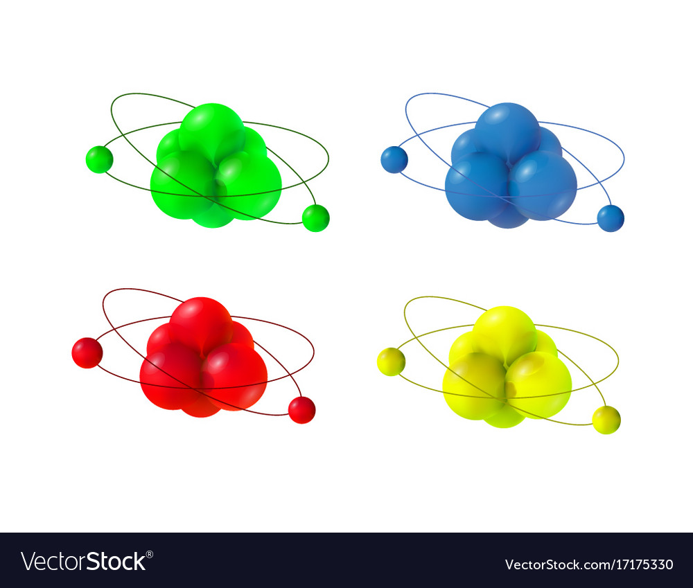 3d molecule structure Royalty Free Vector Image