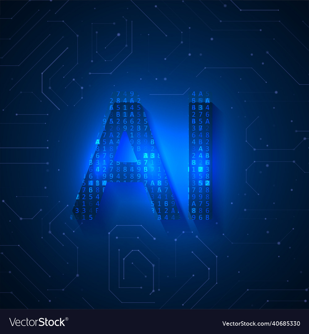 Artificial intelligence Royalty Free Vector Image