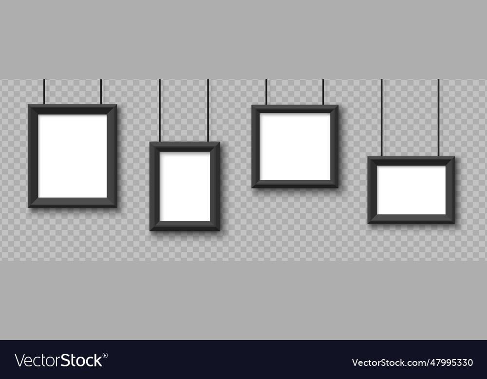 Decken Hängerahmen Bilder Foto Mockup vector image Decken Hängerahmen Bilder Foto Mockup