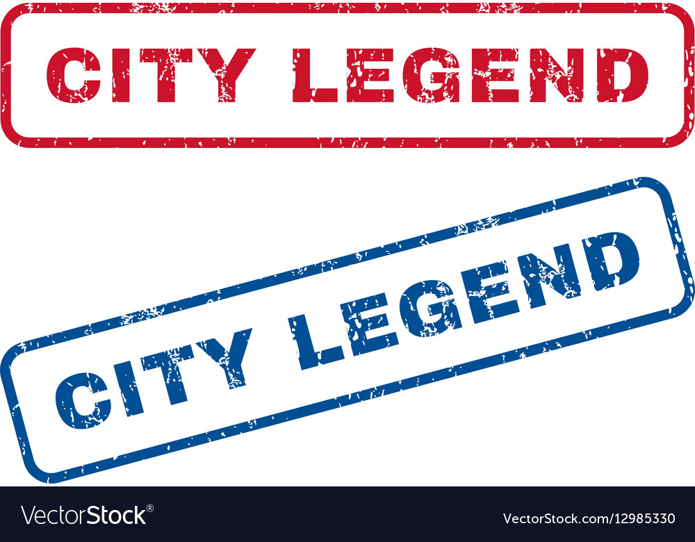 City legend rubber stamps