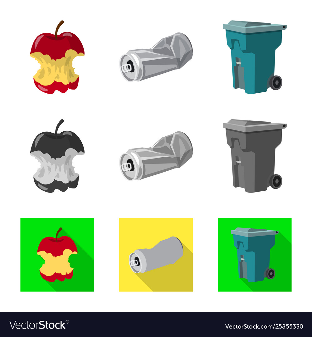 Design dump and sort symbol set vector image Design dump and sort symbol set