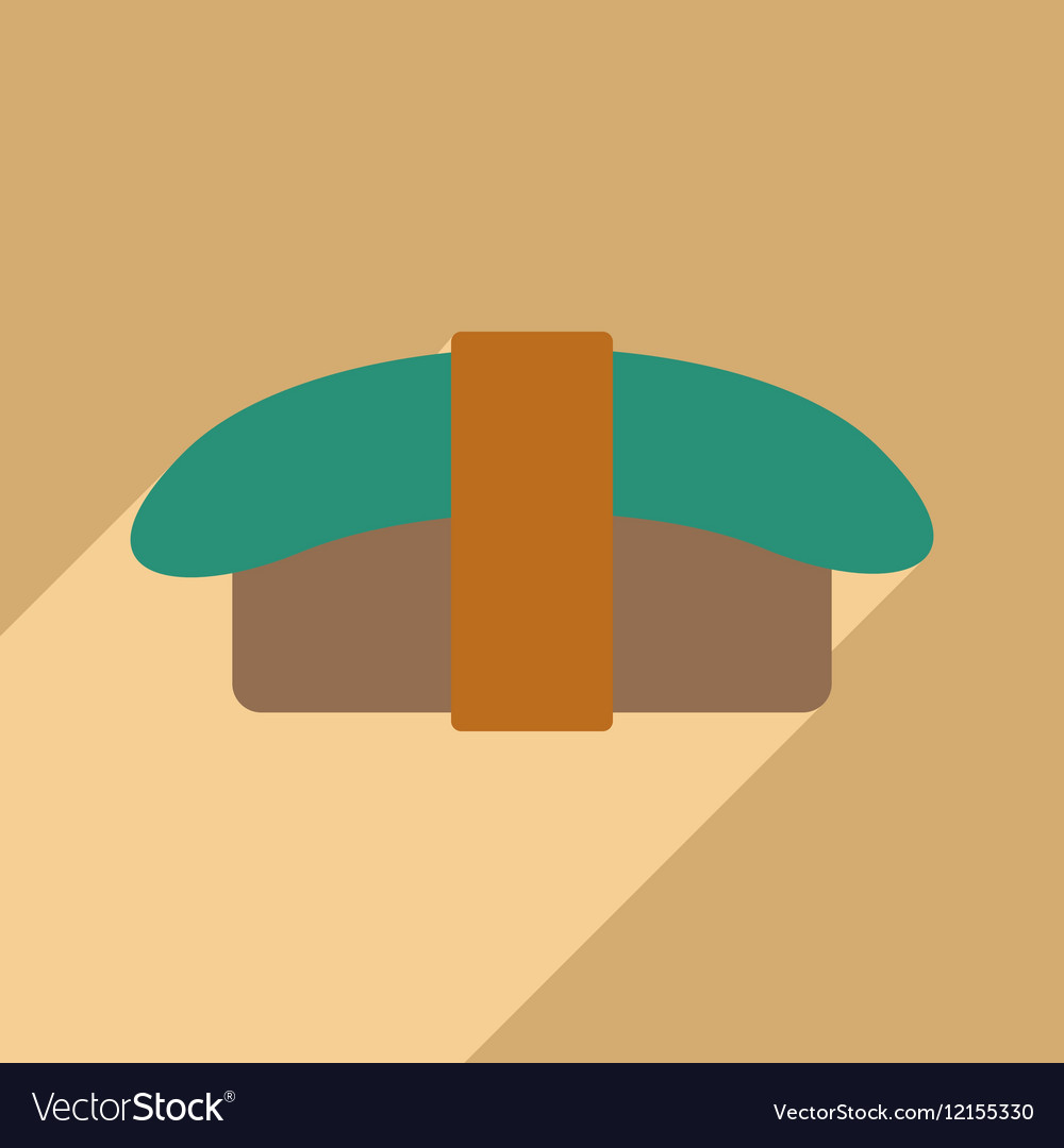 Flat with shadow icon and mobile application