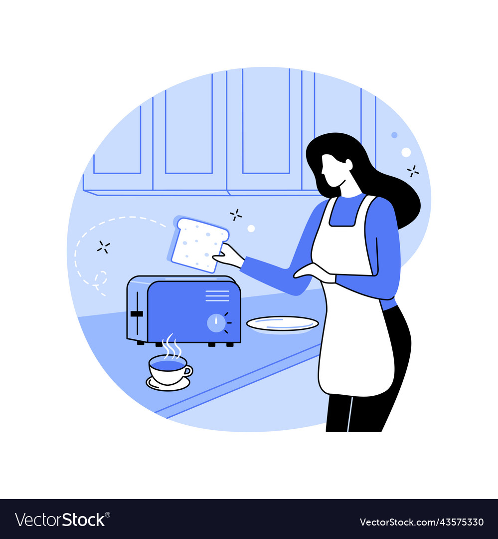 Making a toast isolated cartoon