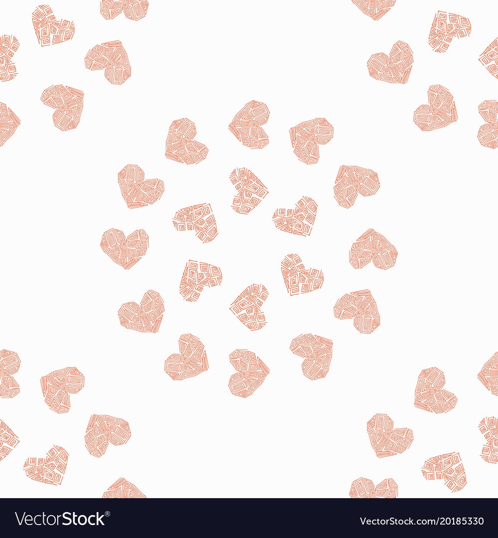 Seamless pattern background with heart