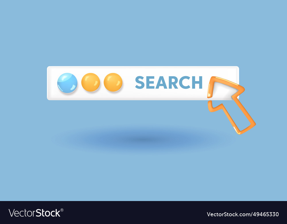 Search bar design element for ui