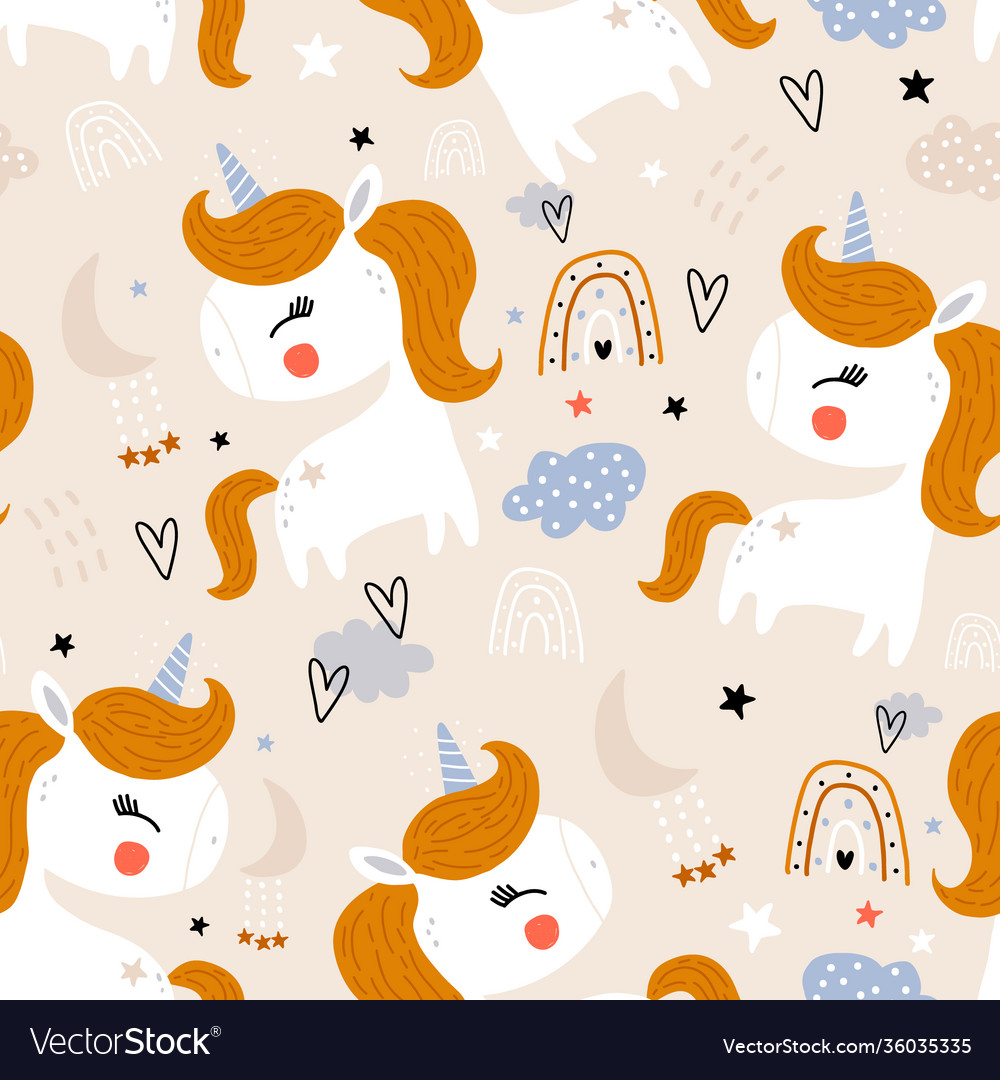 Charming Unicorn Pattern