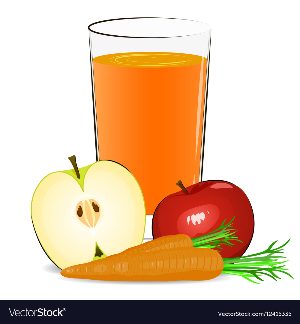 Fresh fruits juice Royalty Free Vector 