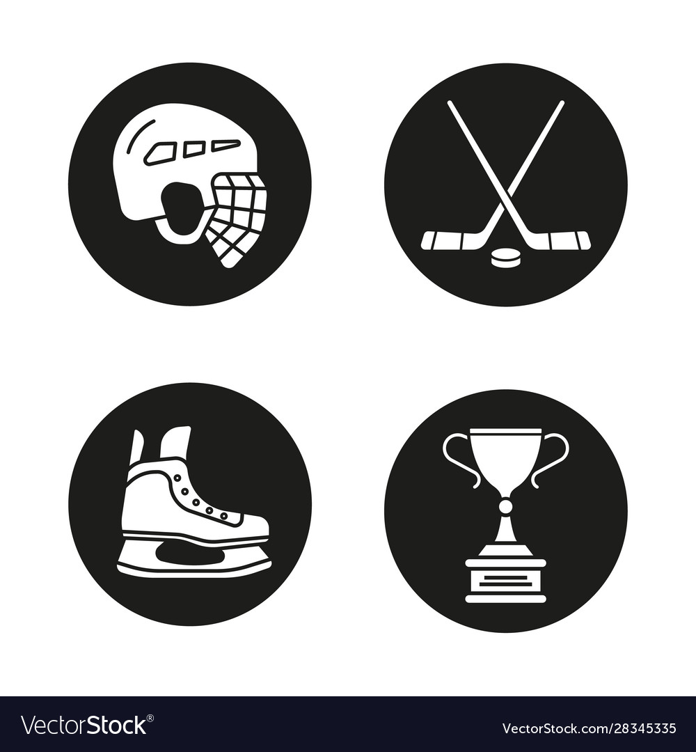 Icons für Hockey-Ausrüstung