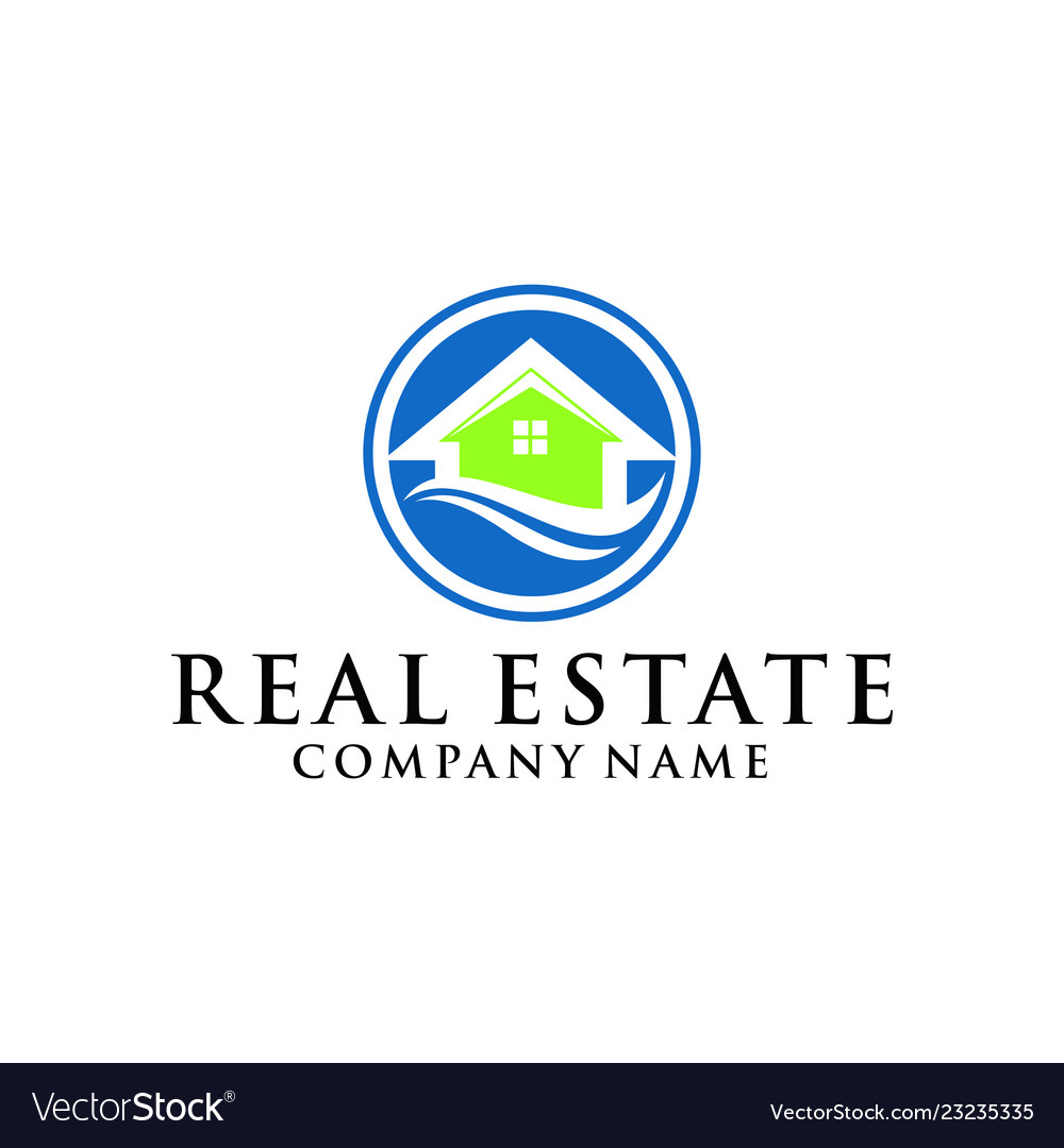 Home Real Estate Logo Real Estate Logo Royalty Free Vector