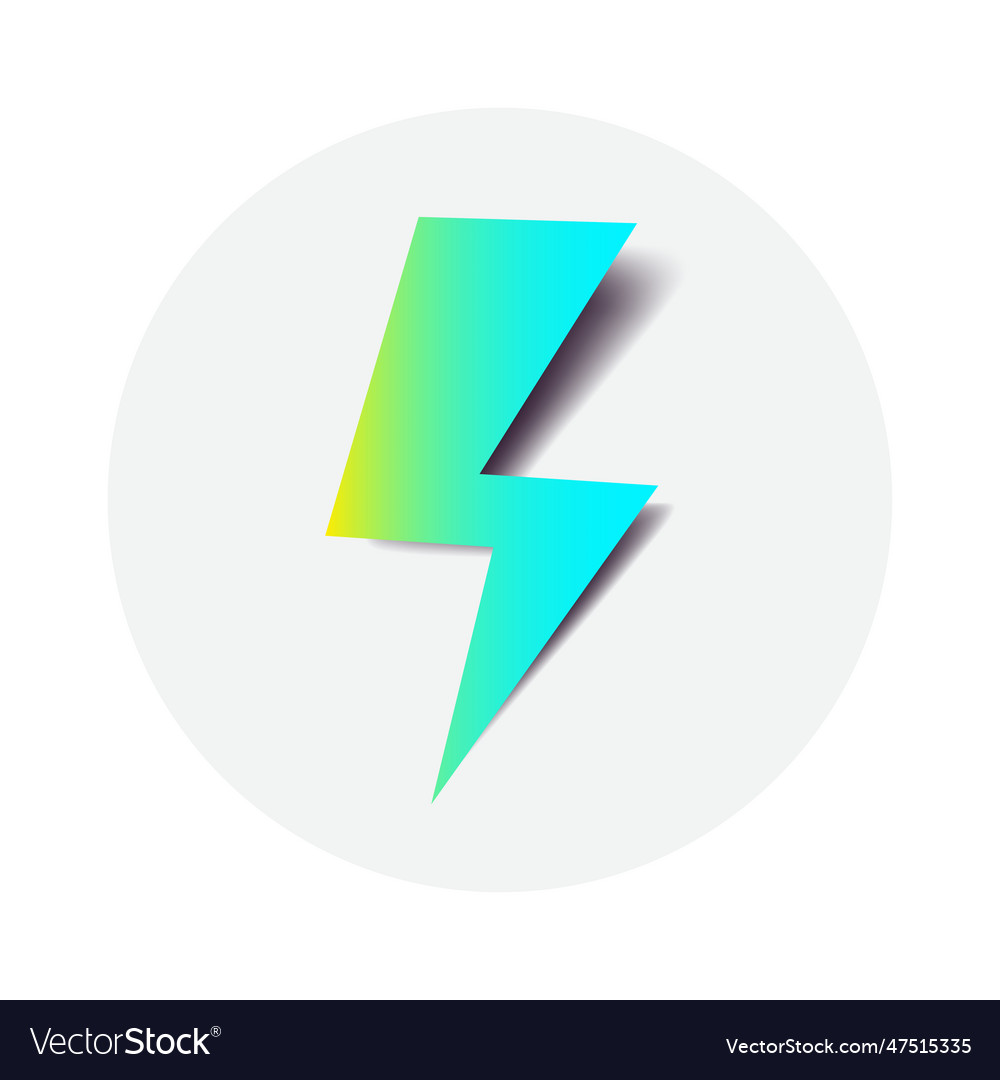 Lightning symbol Royalty Free Vector Image - VectorStock