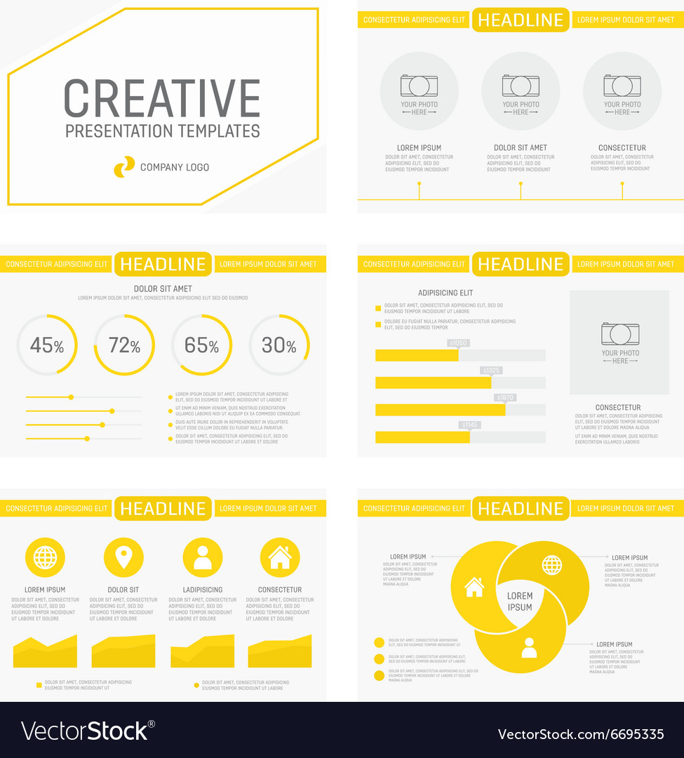 Presentation Template with Charts & Graphs
