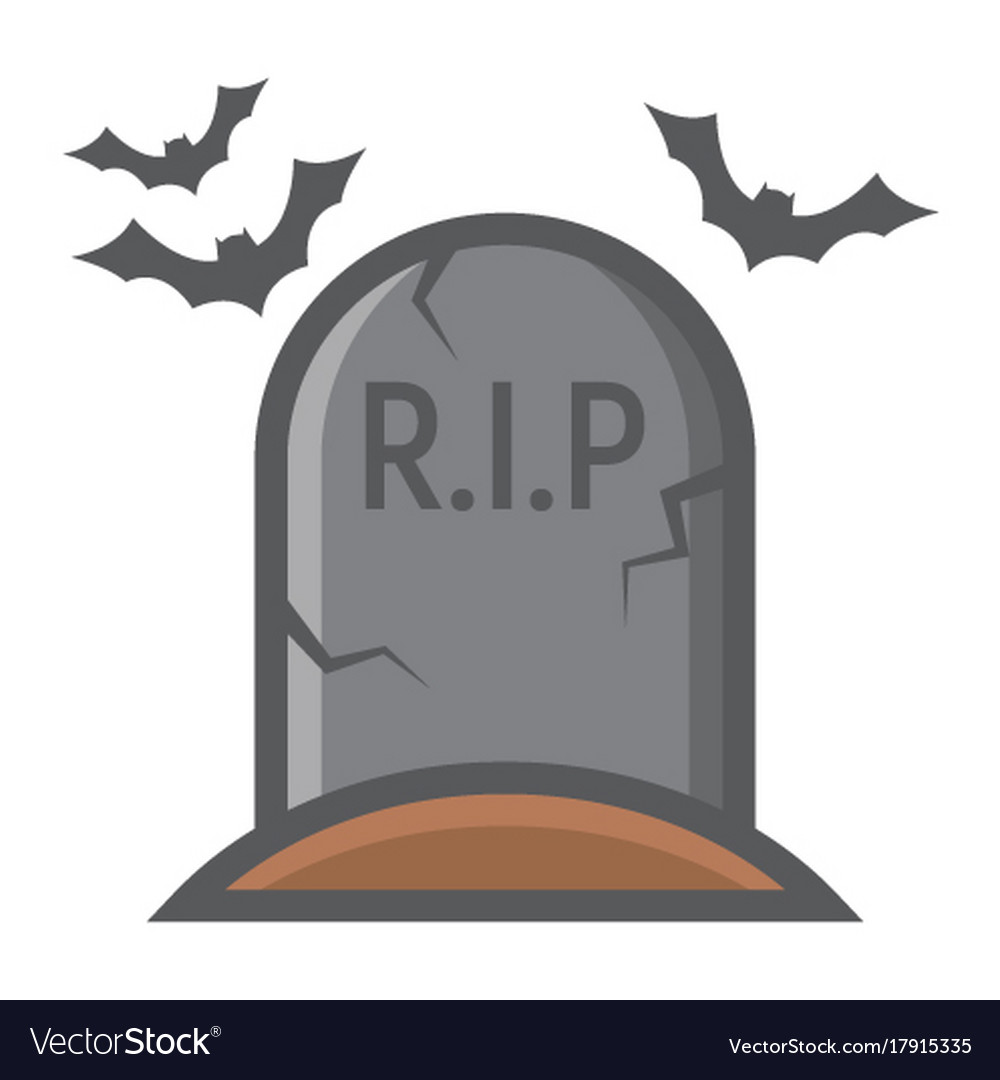 Rip Stone Vector Hd PNG Images, Stone Rip Halloween Png Vector