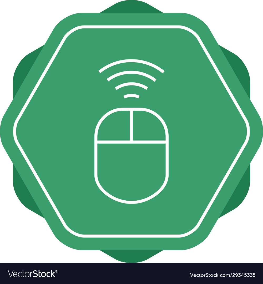 Unique wireless input device line icon