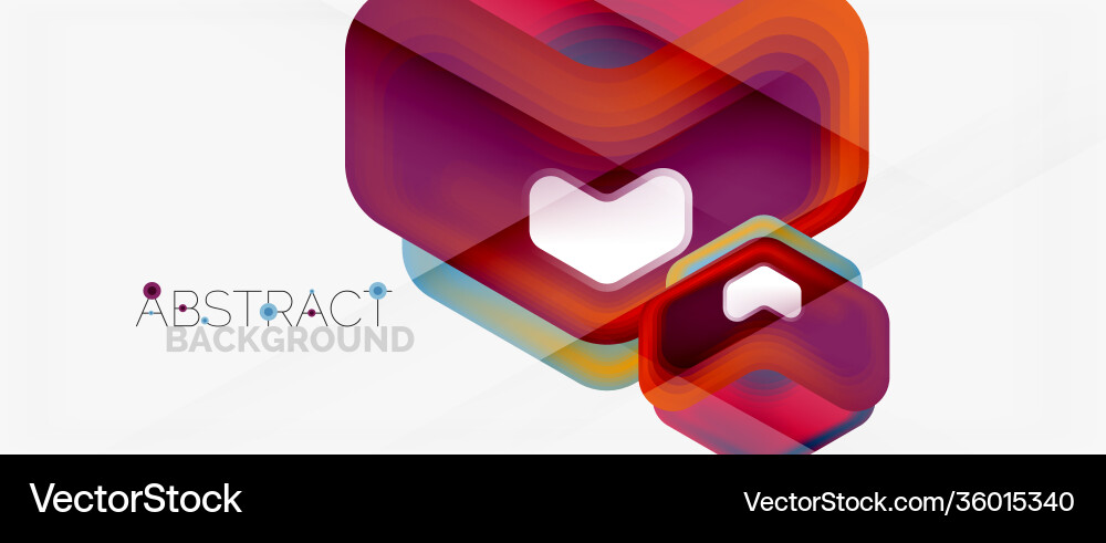 3d arrow geometric composition abstract Royalty Free Vector