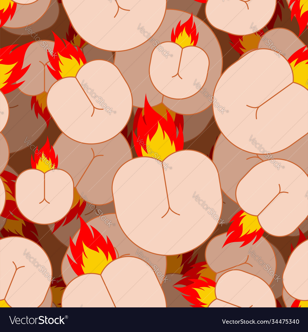 Butthurt Hintergrund Arsch auf Feuer Ornament Butt vector image Butthurt Hintergrund Arsch auf Feuer Ornament Butt