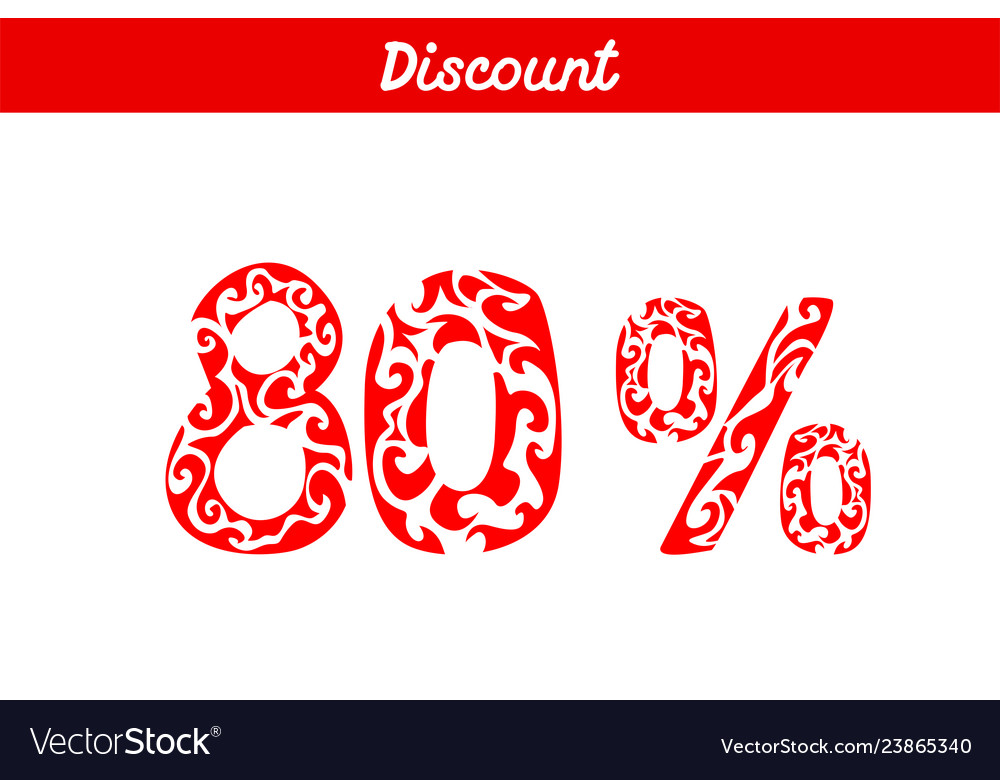 Discount number image