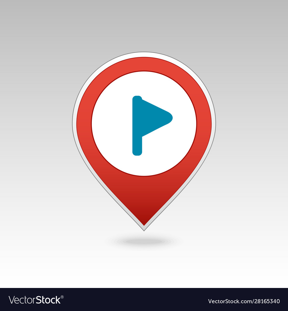 Flaggen-Pin-Karte Symbol Zeiger Marker vector image Flaggen-Pin-Karte Symbol Zeiger Marker
