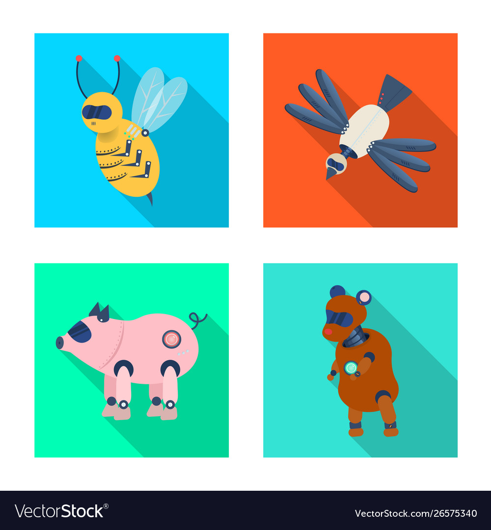 Isolated object toy and science icon set vector image Isolated object toy and science icon set