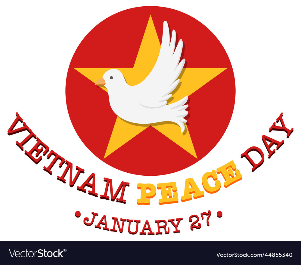 Vietnam peace day banner design Royalty Free Vector Image